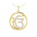 Auspicious Ik Onkaar Gold Pendant with Diamonds   