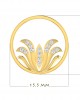 Auspicious Lotus Pendant in Gold with Diamonds