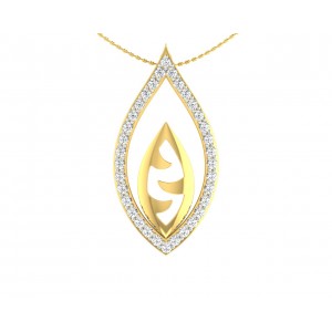 Shiva’s Third Eye pendant in Gold with diamonds