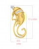 Divine Ganpati Pendant in gold with diamonds