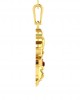 Auspicious Durga Pendant in Gold with diamonds