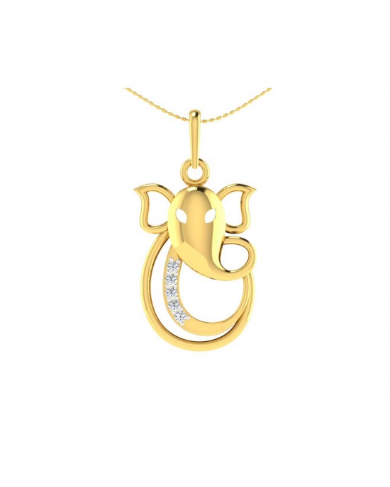 Ganesh Gold Pendant 