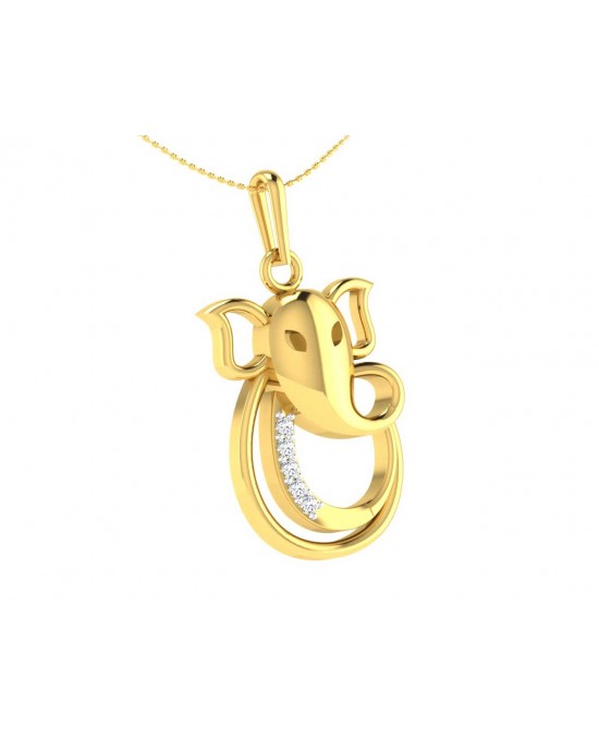 Ganesh Gold Pendant 