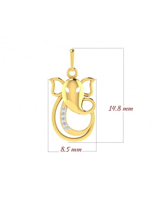 Ganesh Gold Pendant 