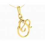 Gold Ganesh pendant with diamonds
