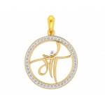 Maa pendant in gold with diamonds