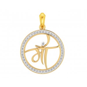 Maa pendant in gold with diamonds