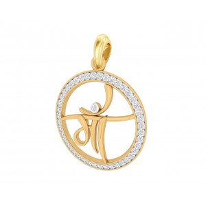 Maa pendant in gold with diamonds