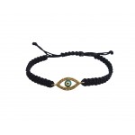 Evil Eye Gold Bracelet with diamonds