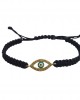 Evil Eye Gold Bracelet with diamonds