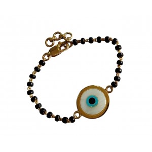 18k Gold Plated Evil Eye Bracelet for New Born