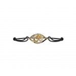 Om Evile Eye Bracelet in White gold