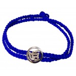Ik Onkar Diamond Braided Bracelet