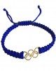 Olympic Rings in Gold on size adjustable thread band