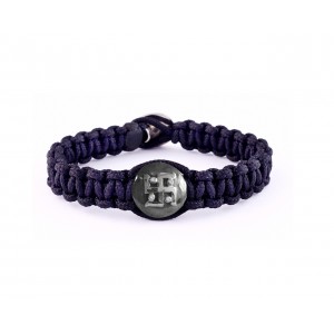 Auspicious Swastik Bracelet in silver with diamonds for Men