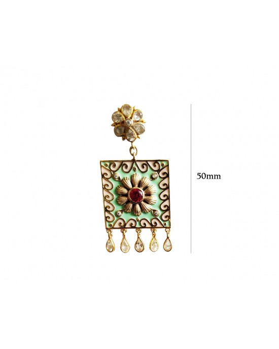 Designer Gold plated genuine silver earrings