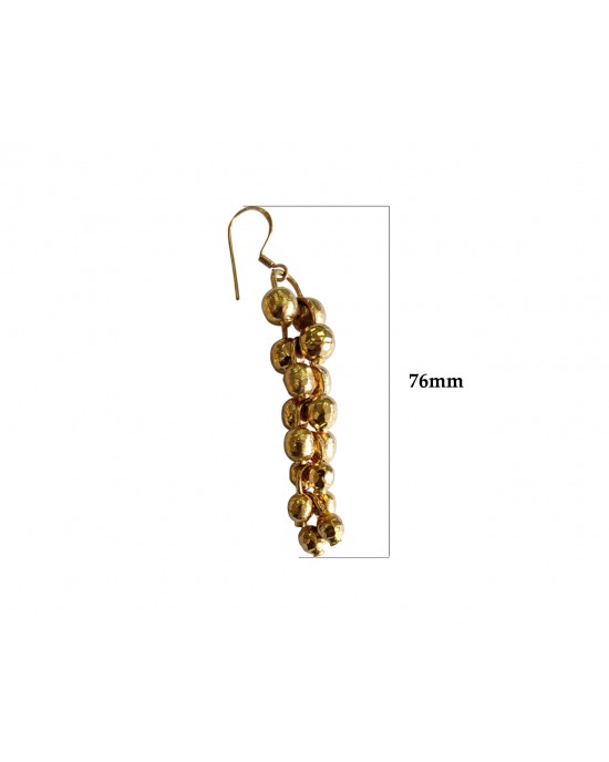 Gold Plated Silver dangle earrings