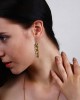 Gold Plated Silver dangle earrings