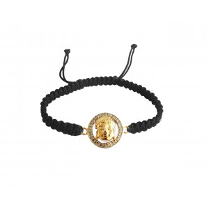 Buddha Charm Bracelet with Diamonds in gold