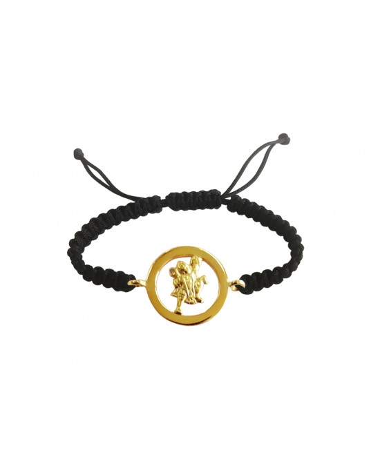 Auspicious Hanuman Bracelet in Gold with single diamond