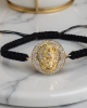 Stunning Hanuman Bracelet in Gold with Diamonds