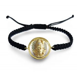Beautiful Bajrang Bali Bracelet in Gold with diamonds