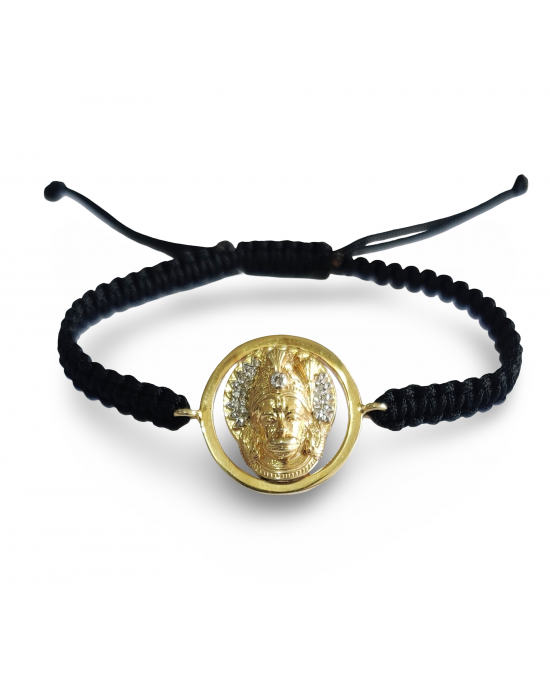 Beautiful Bajrang Bali Bracelet in Gold with diamonds