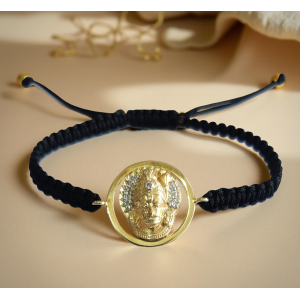 Beautiful Bajrang Bali Bracelet in Gold with diamonds