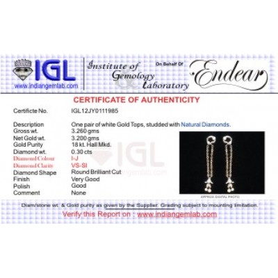 Diamond Angel Earrings