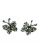 Diamond Butterfly Earring with Diamonds in White Gold