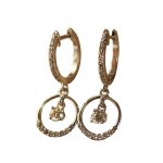 Diamond Hoops with Circle