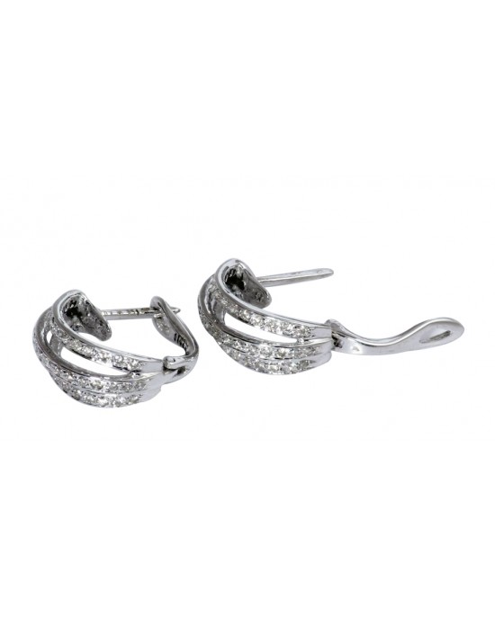 Hoop Earrings with Diamonds