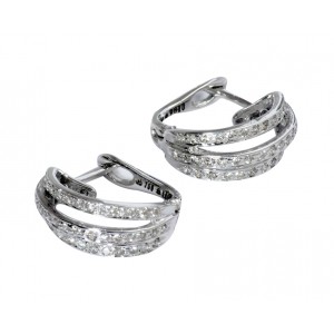 Hoop Earrings with Diamonds