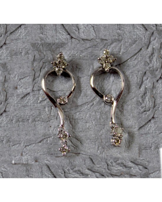 Fancy Delicate Diamond Earrings