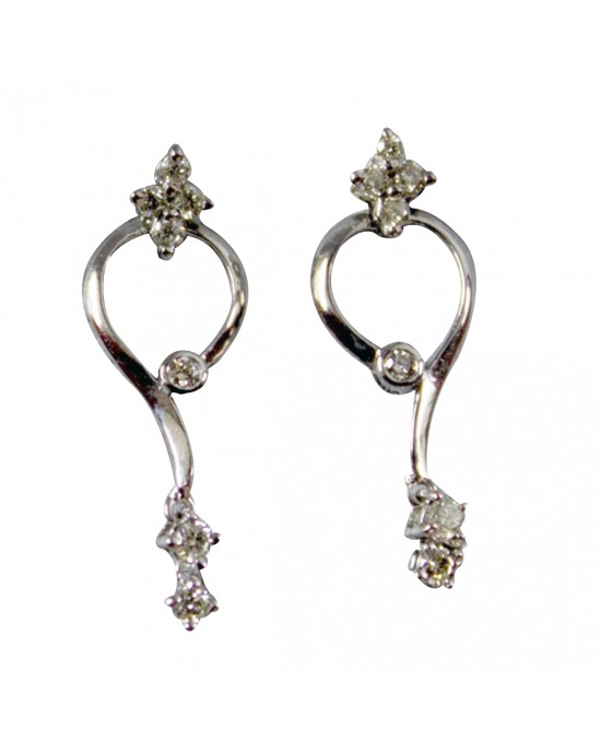 Fancy Delicate Diamond Earrings