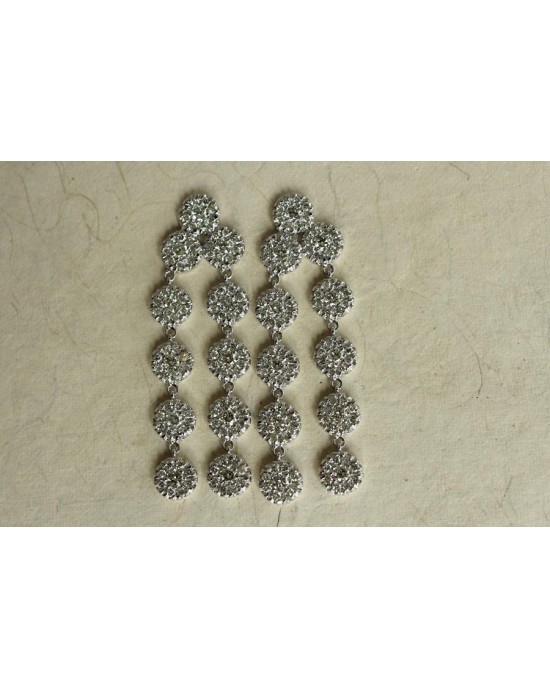 Diamond Earring in White Gold