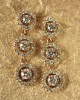 Diamond Triple Cluster Earrings