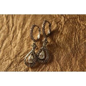 Pear Shape Diamond Danglers 