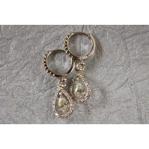 Pear Shape Diamond Danglers 