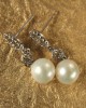 Diamond Earring with Pearl