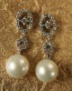 Diamond Earring with Pearl