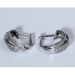 Hoop Earrings with Diamonds