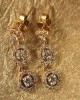 Diamond Triple Cluster Earrings