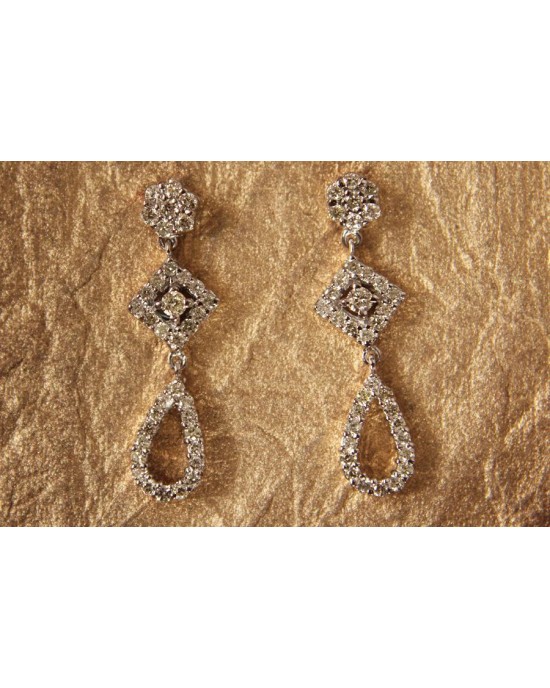 Diamond Dangle Earrings