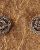 Diamond Cluster Earrings in White Gold