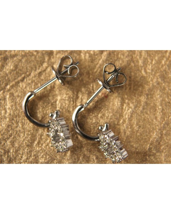 Diamond Heart Earrings