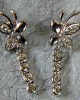 Butterfly Diamond Earring in White Gold