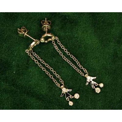 Diamond Angel Earrings