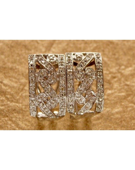 Diamond Half Balis Earring