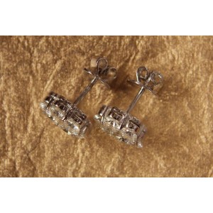 Diamond Conventional Cluster Earring